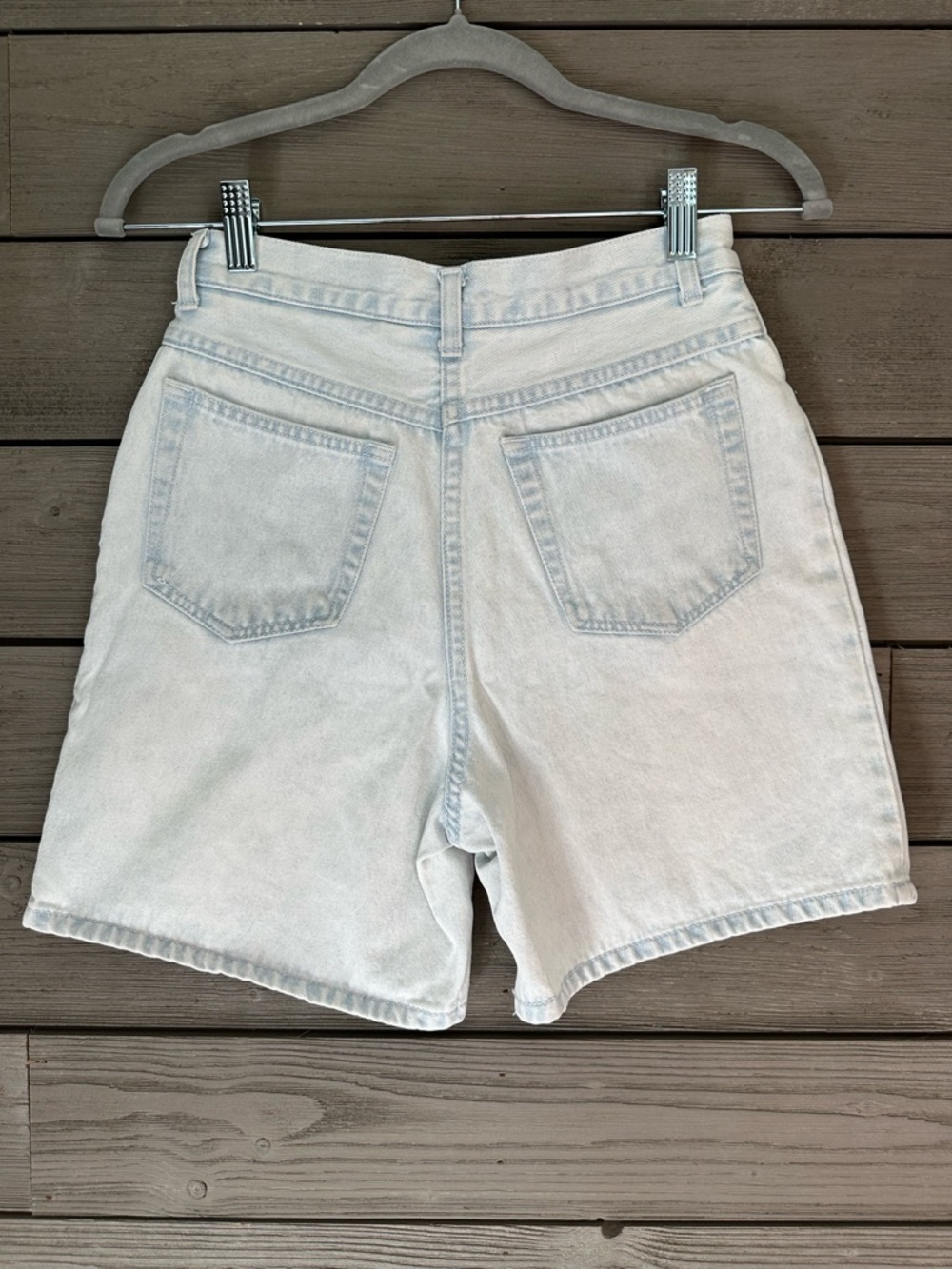 Vintage 80’s Stefano Jeans High-Waist Light Wash Denim Shorts Size 6 - Picture 4 of 11